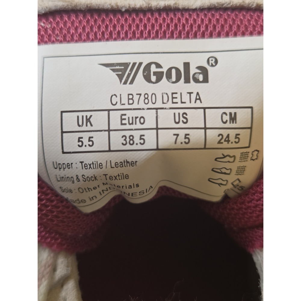 Gola Classics Wms Delta Suede Casual Sneakers Off White Pink Brown 7.5 NEW! $120 - Picture 13 of 13